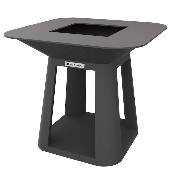 Quan Rondo Premium Air Large Plancha Firepit - Black