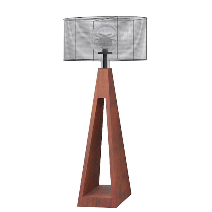 Quan Outdoor LED Lights - Corten Steel
