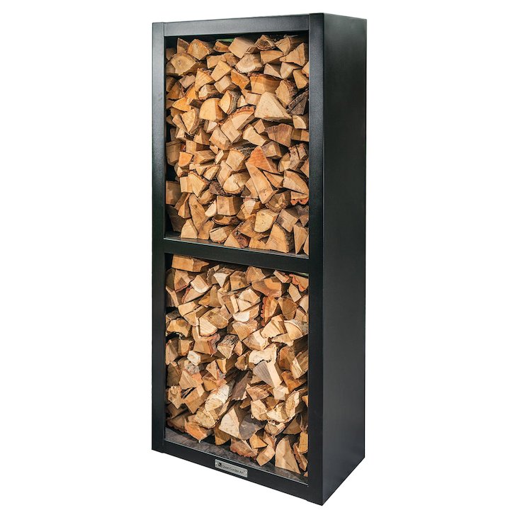 Quan Quadro Basic Outdoor Log Store - Black