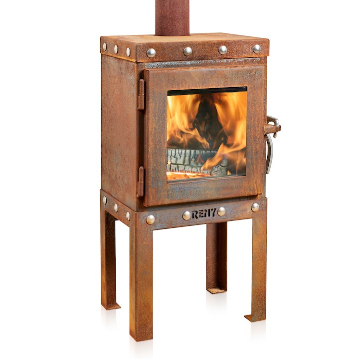 RB73 Piquia 4 Outdoor Wood Stove - Corten Steel