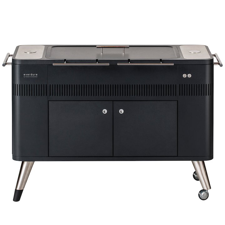 Everdure Hub Electric Ignition Charcoal BBQ - Black