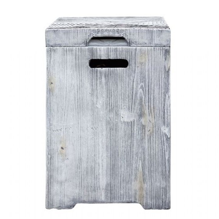 La Hacienda Daytona Gas Bottle Cover - Washed Grey Wood Effect