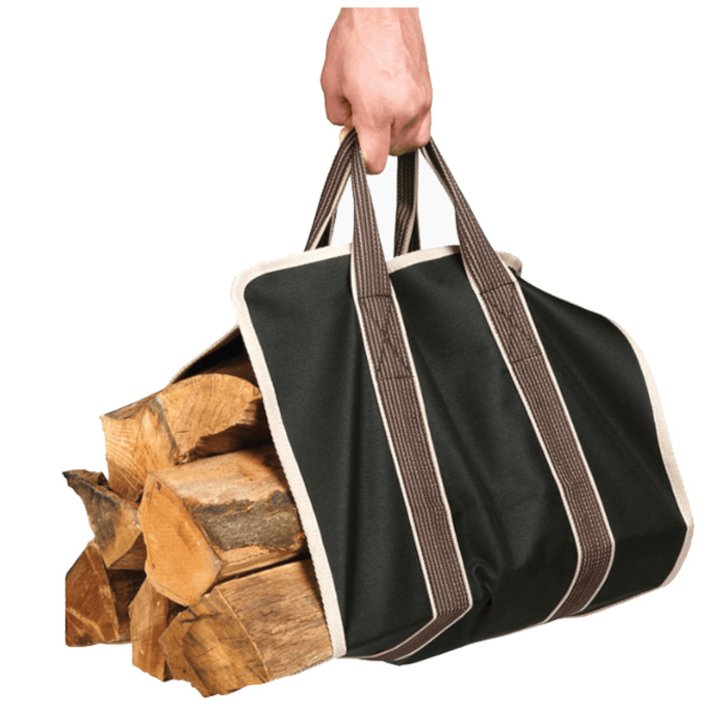 Stovax Wood Sling Canvas Log Carrier - Thyme