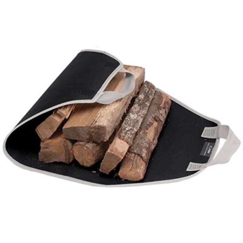 Condar Tuff Duck Canvas Wood Sling Log Carrier - Black