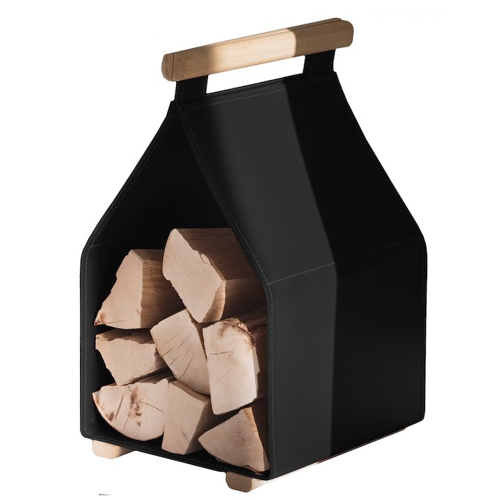 Ferrari Opus Focus Fagus Log Carrier - Black