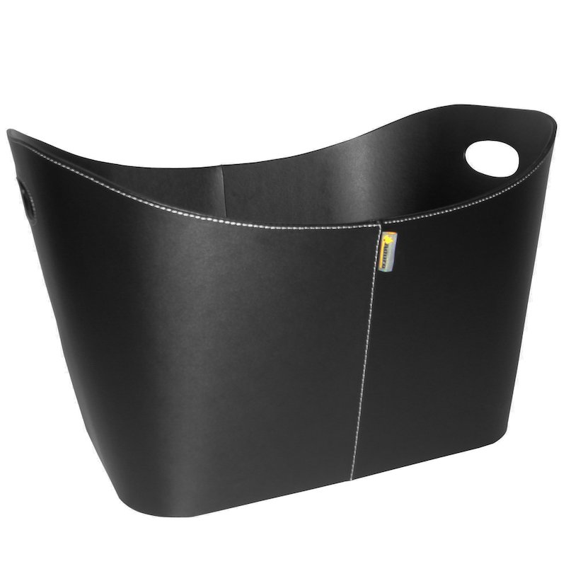 Aduro Baseline Rectangular Log Basket - Black