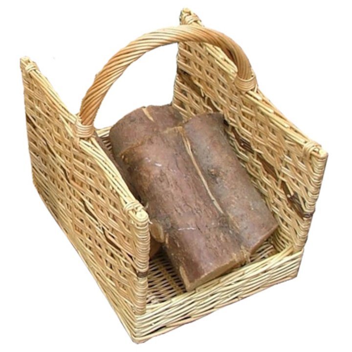 Calfire Open End Medium Log Basket - Brown
