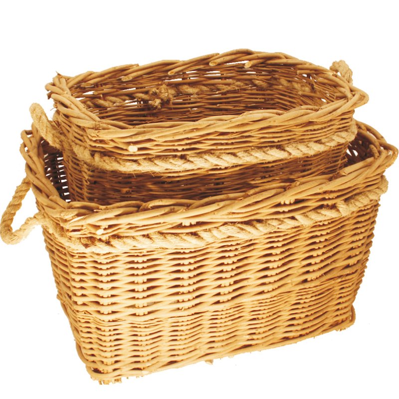 Calfire Deep Mill Large Log Basket - Brown