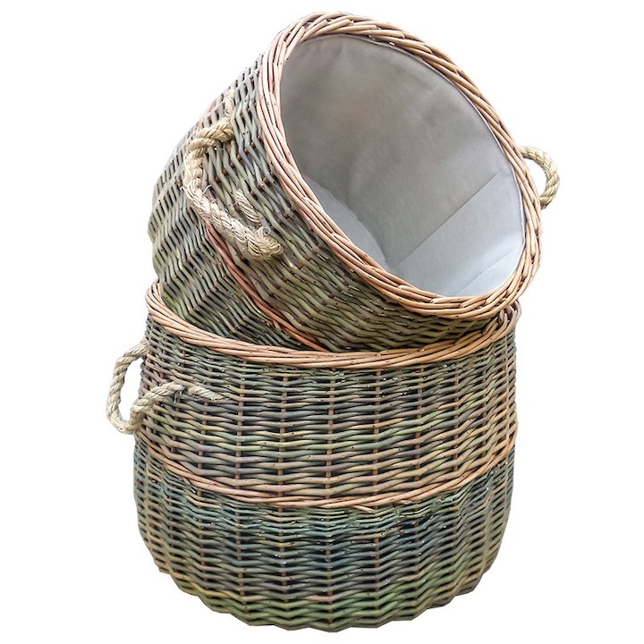 Calfire Country Large Log Basket - Brown