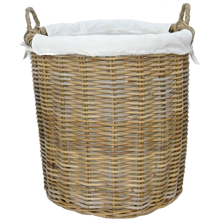 Manor Langham Large Log Basket - Brown