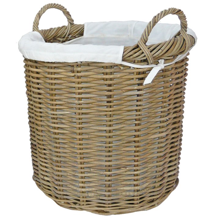 Manor Langham Medium Log Basket - Brown