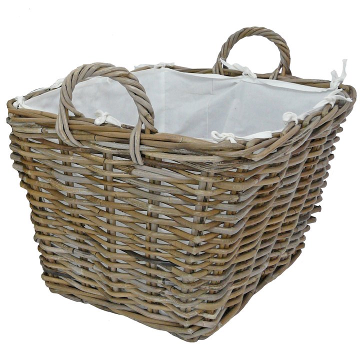 Manor Grosvenor Large Log Basket - Brown