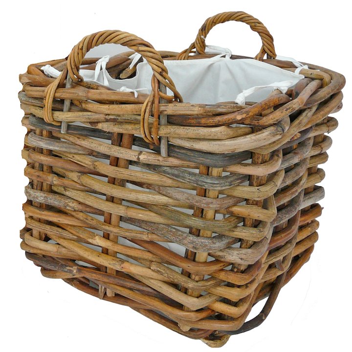 Manor Dorchester Large Log Basket - Brown