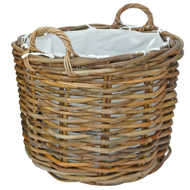 Manor Ritz Small Log Basket - Brown