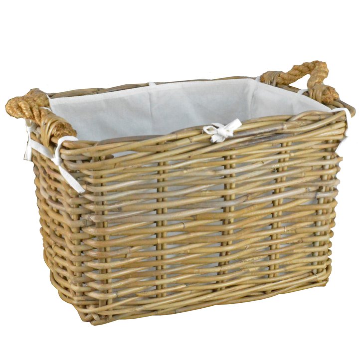 Manor Hilton Medium Log Basket - Brown