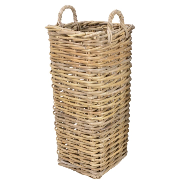 Manor Marriott Small Log Basket - Brown