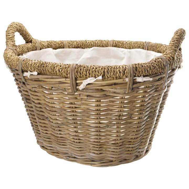 Manor Rosewood Log Basket - Brown