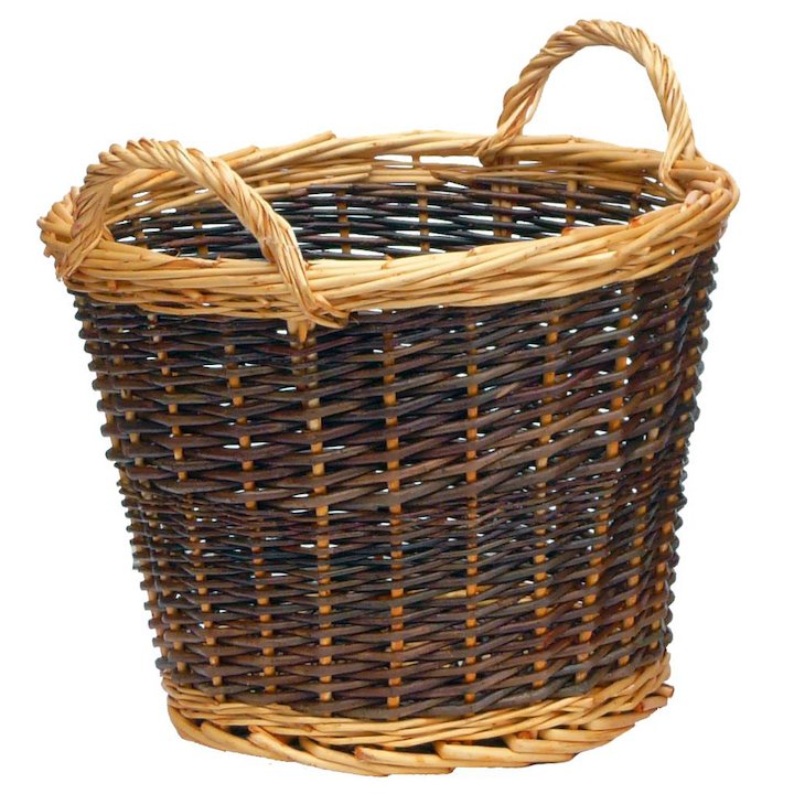 Manor Duo Tone Small Log Basket - Brown