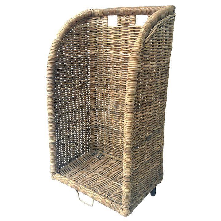 Manor Haymarket Log Basket - With Wheels - Brown