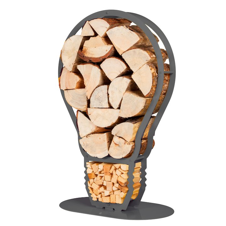 Ardour Lightbulb Log Holder - Grey