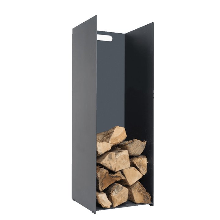 Stovax Contemporary Medium Log Holder - Black