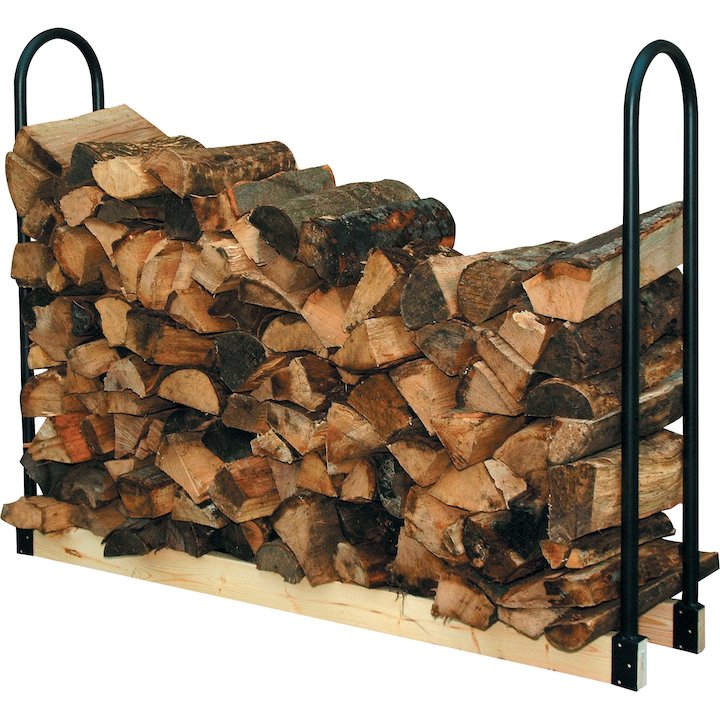 Calfire Log Rack Ends (Pair) - Black