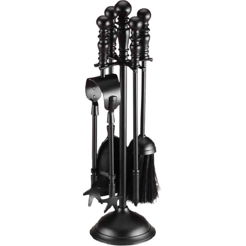 Calfire Duchess Tall Fire Tool Companion Set - Black