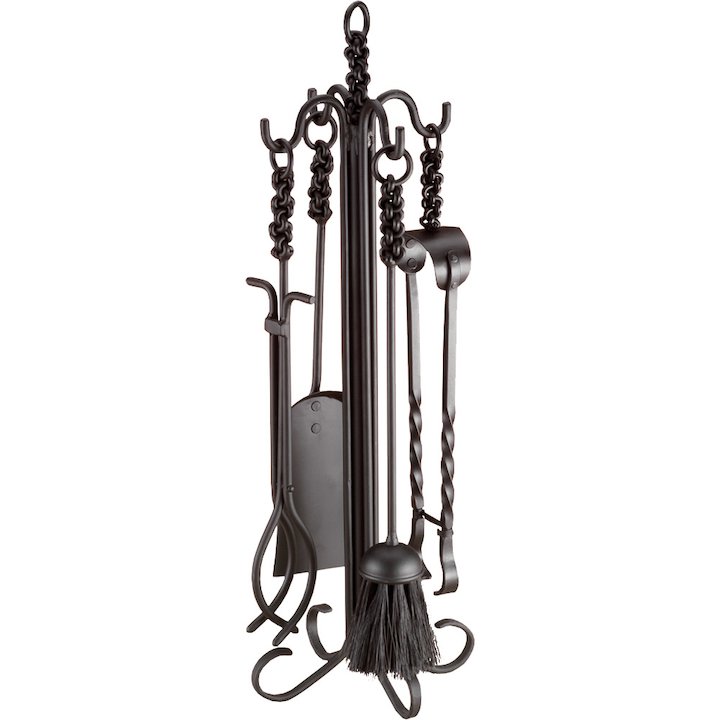 Calfire Rope Twist Fire Tool Companion Set - Black