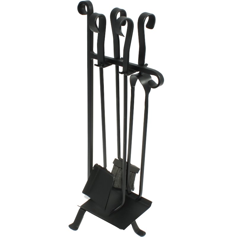 Calfire Forged Fire Tool Companion Set - Black