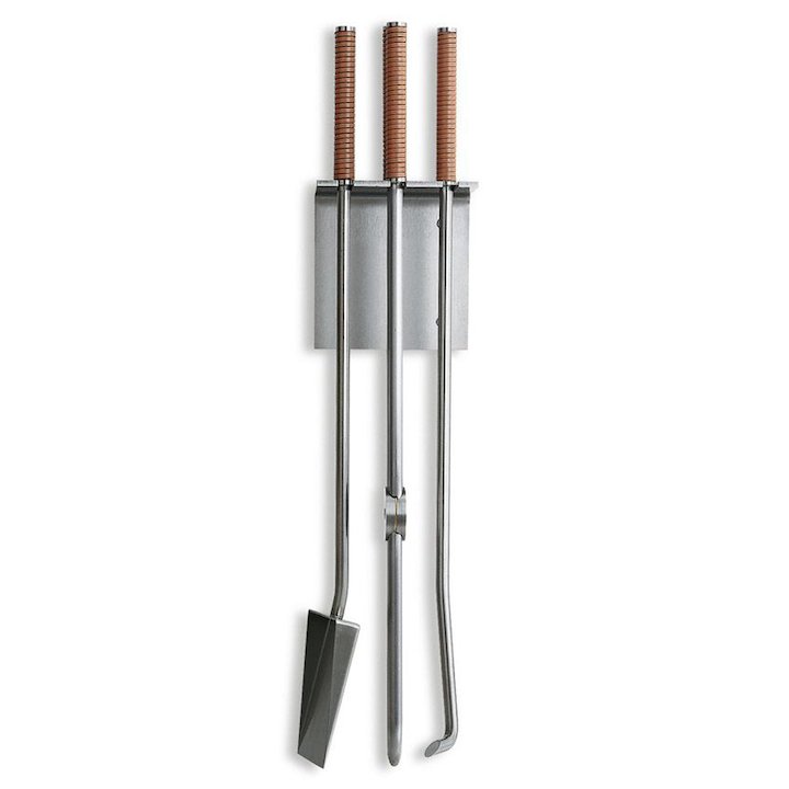 Conmoto Peter Maly Wall Fire Tool Companion Set - Stainless Steel