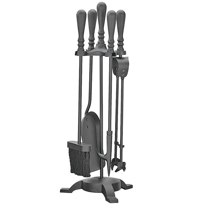 Manor Elegant Fire Tool Companion Set - Black