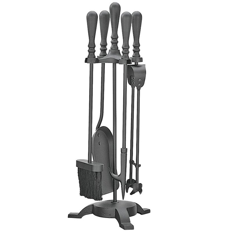 Manor Elegant Fire Tool Companion Set - Black
