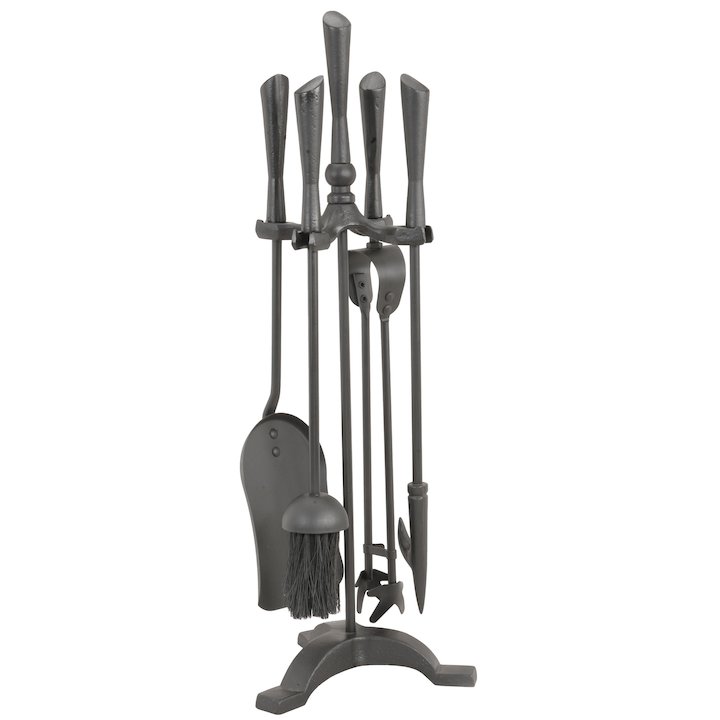 Manor Style Fire Tool Companion Set - Black