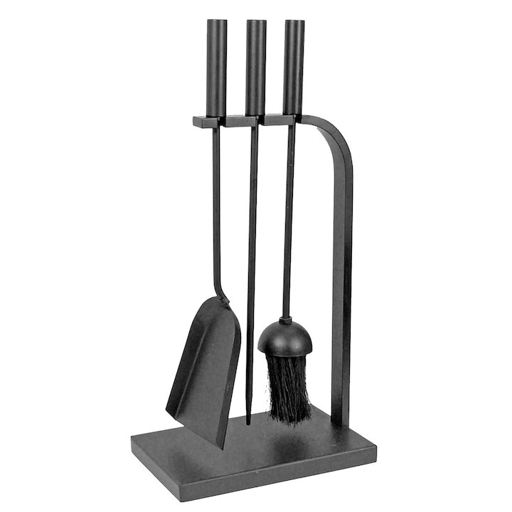 Manor Trio Fire Tool Companion Set - Black