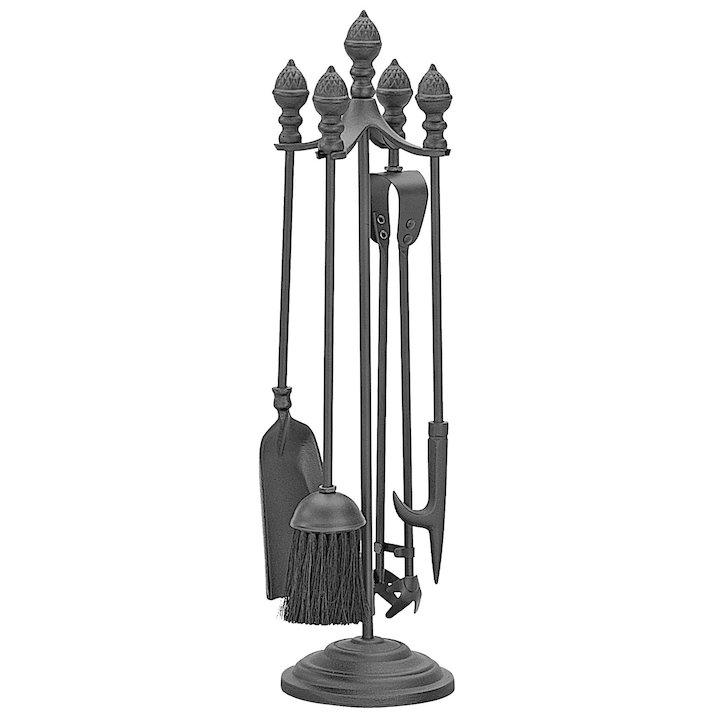 Manor Acorn Fire Tool Companion Set - Black