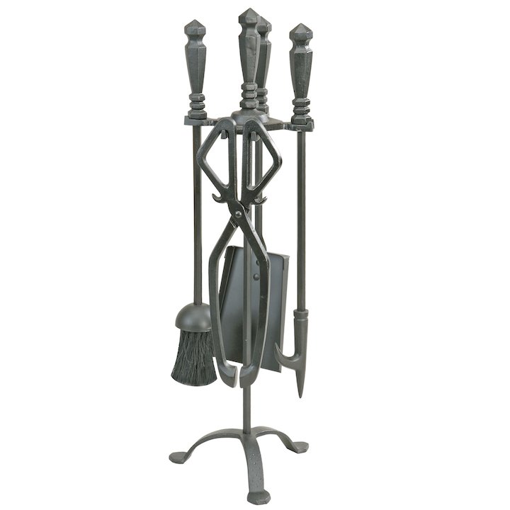 Manor Temple Fire Tool Companion Set - Black
