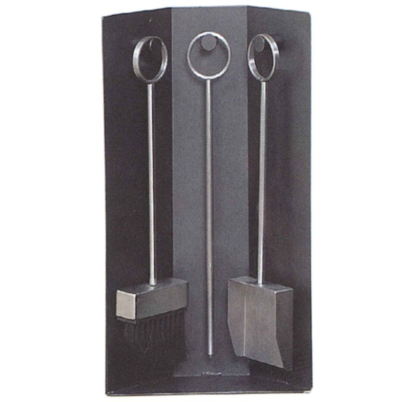 Sirius Varari Fire Tool Set - Black / Satin Nickel