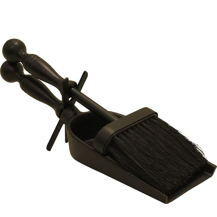 Calfire Cast Fire Tool Hearth Set - Black