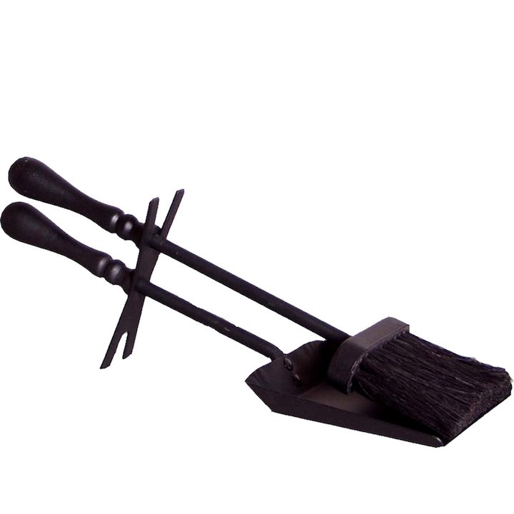 Calfire Traditional Fire Tool Hearth Set - Black