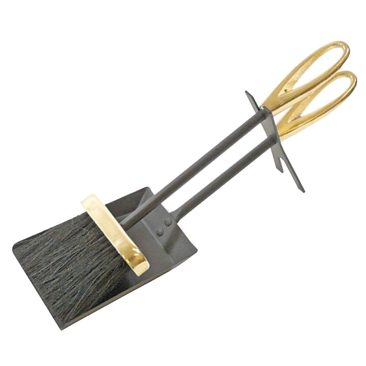 Manor Loop Fire Tool Hearth Set - Black / Brass