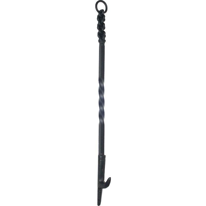 Calfire Rope Twist Handle Log Roller Fire Tool - Black