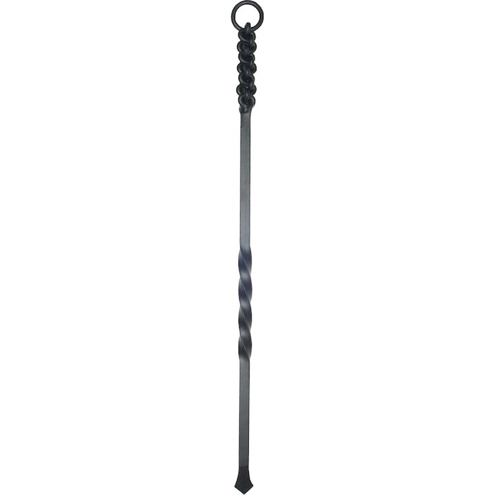 Calfire Rope Twist Handle Poker Fire Tool - Black