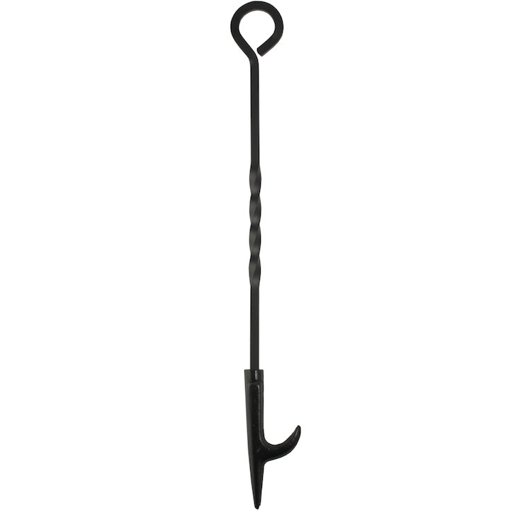 Calfire Ring Handle Log Roller Fire Tool - Black