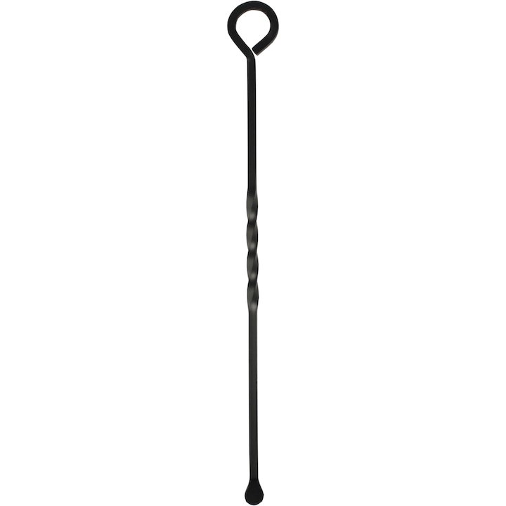 Calfire Ring Handle Poker Fire Tool - Black