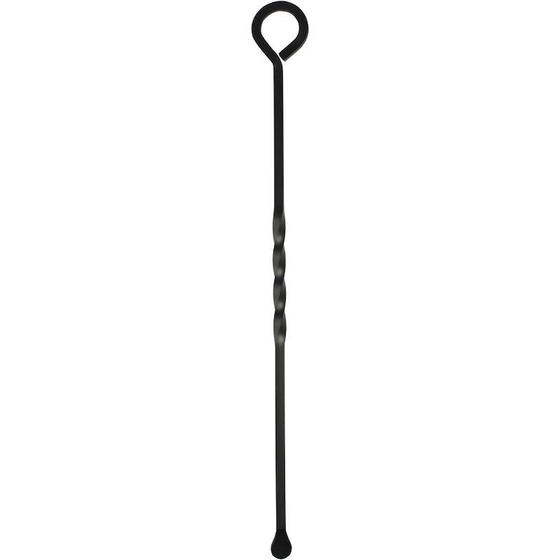 Calfire Ring Handle Poker Fire Tool - Black