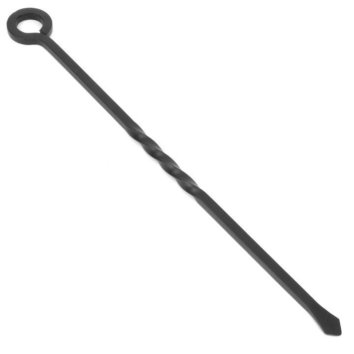 Manor Eye Handle Poker Fire Tool - Black
