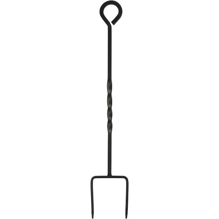 Calfire Ring Handle Chestnut Roaster Fire Tool - Black