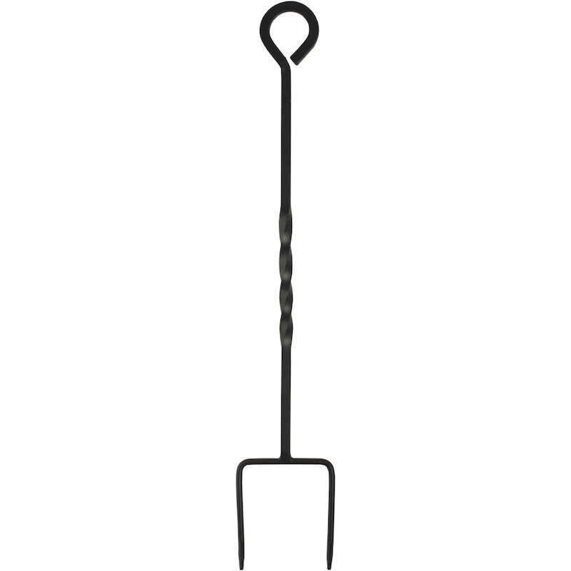 Calfire Ring Handle Chestnut Roaster Fire Tool - Black