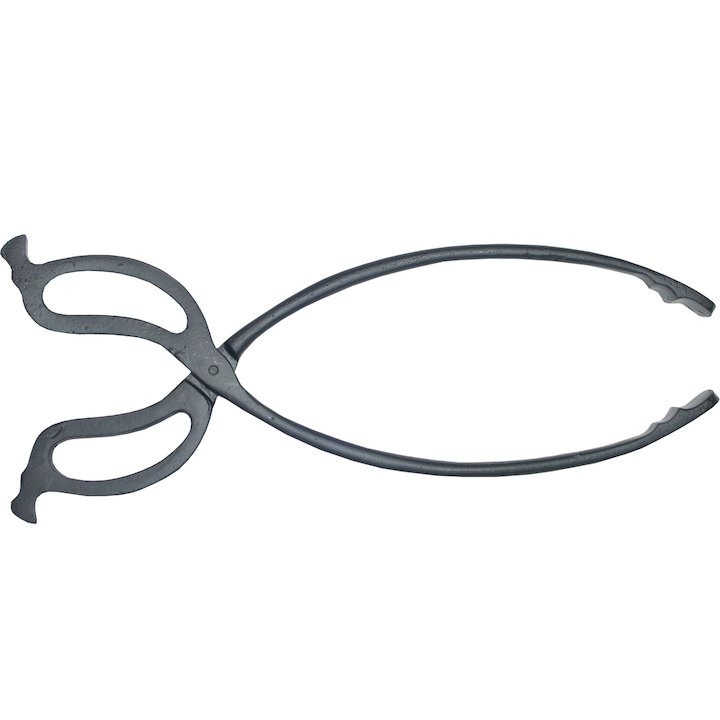 Calfire Scissor Log Tongs Fire Tool - Black