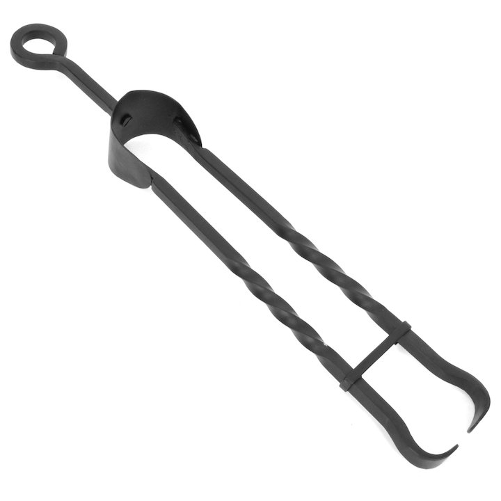 Manor Eye Handle Coal Tongs Fire Tool - Black